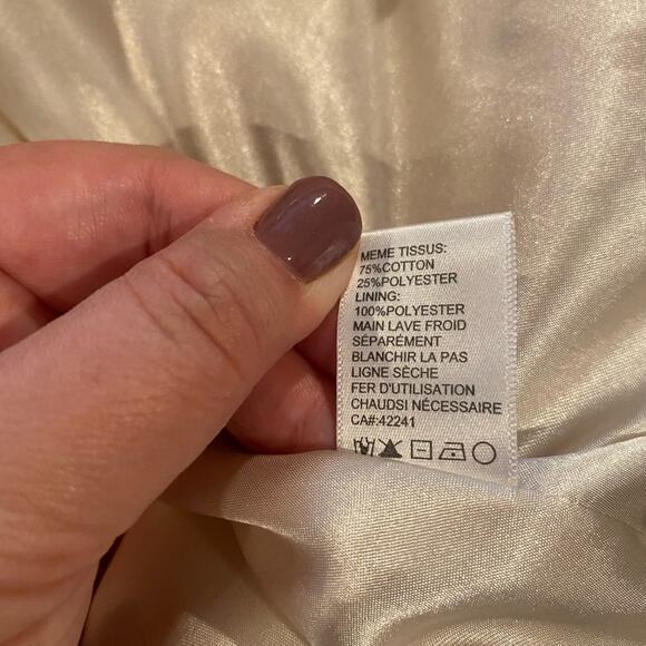 Knitted Dove Wide Collar Shacket sz M - Picture 5 of 13